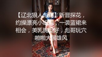 【辽北狠人彪哥】新晋探花，约操漂亮小姐姐，一袭蓝裙来相会，美乳胸型好，彪哥玩穴啪啪大展雄风